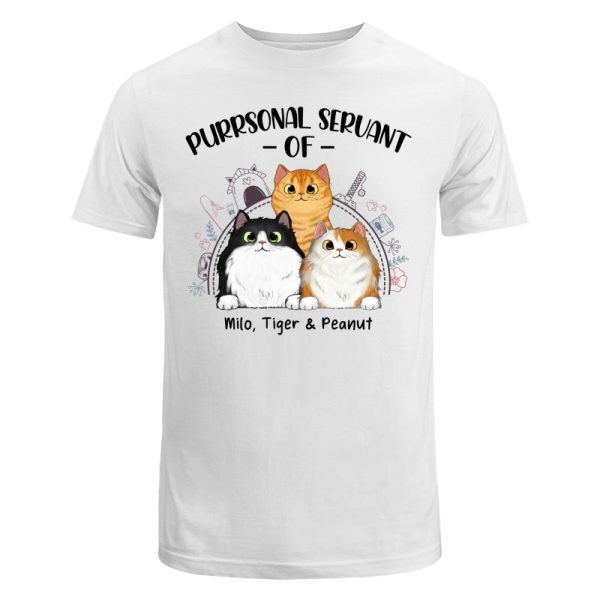 Purrsonal Servant Of Cats Sketch Things Personalized Shirt Online