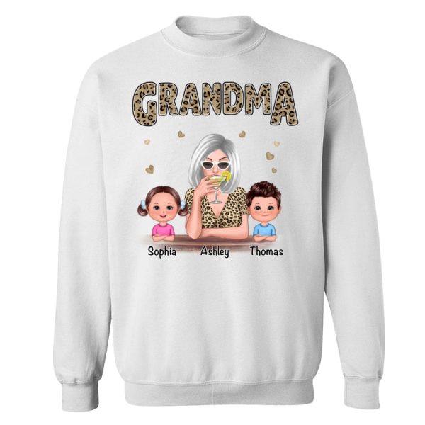 Leopard Shirt Grandma Grandkids Personalized Shirt Online Sale
