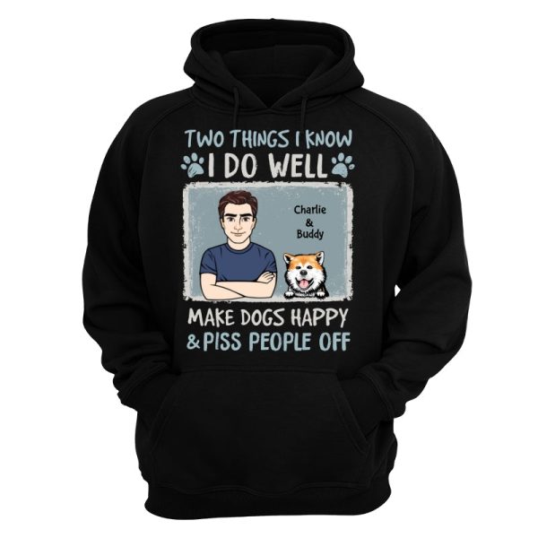 Things I Do Well Dog Lover Drizzle Color Frame Personalized Shirt Online now - Image 5
