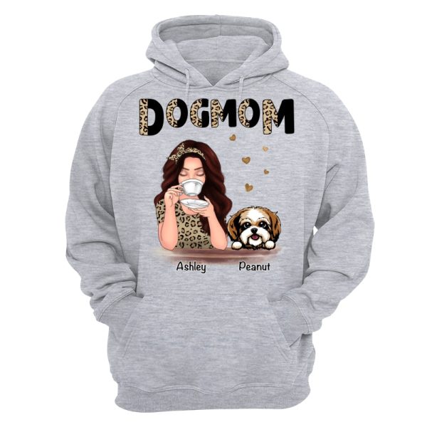 Half Leopard Pattern Dog Mom Gift For Dog Lovers Personalized Shirt Online Sale - Image 5