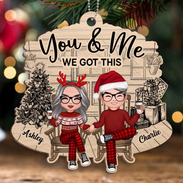 Old Couple We Got This Personalized Christmas Wooden Ornament For Sale - Image 3