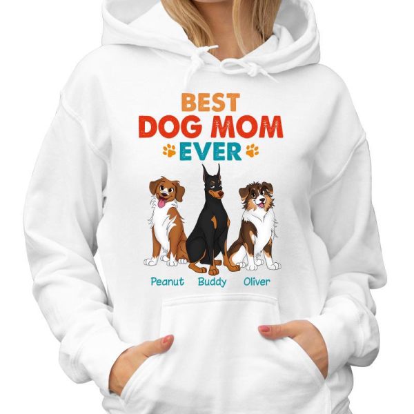 Best Dog Dad Mom Cute Sitting Dog Colorful Personalized Shirt Online now - Image 4