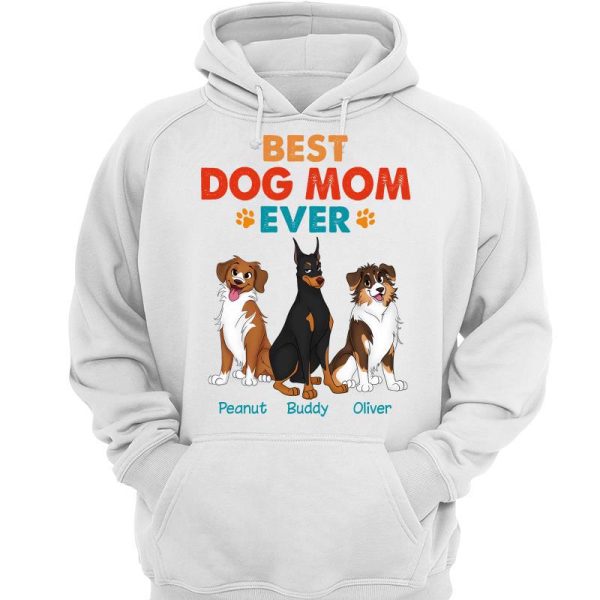 Best Dog Dad Mom Cute Sitting Dog Colorful Personalized Shirt Online now - Image 3