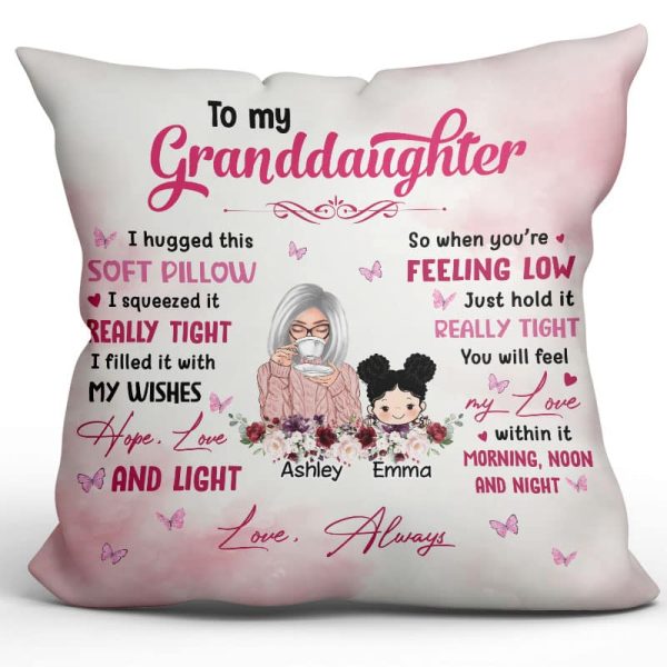 To My Granddaughter Grandson Personalized Pillow (Insert Included) Hot on Sale - Image 2