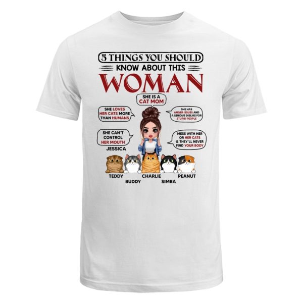 5 Things About This Cat Mom Personalized Shirt For Discount