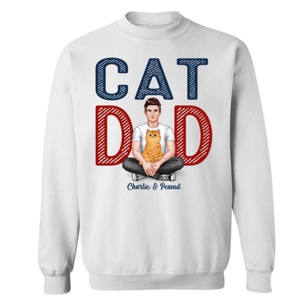 Cat Dad Real Man Fluffy Cat Personalized Shirt Hot on Sale - Image 5