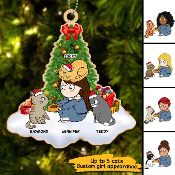 Purrsonal Cat Servant Personalized Christmas Wooden Ornament Online Hot Sale - Image 2