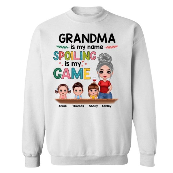 Grandma My Name Spoiling My Game Personalized Shirt Cheap - Image 5