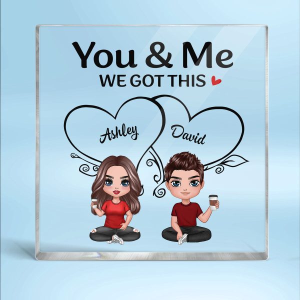 Couple Sitting We Got This Personalized Acrylic Block Plaque Discount