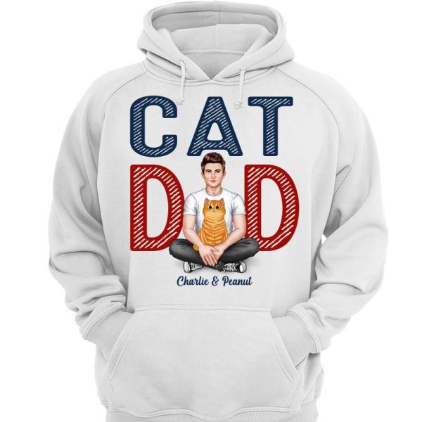 Cat Dad Real Man Fluffy Cat Personalized Shirt Hot on Sale - Image 3