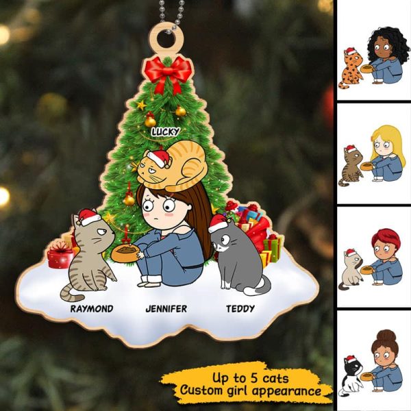 Purrsonal Cat Servant Personalized Christmas Wooden Ornament Online Hot Sale - Image 3