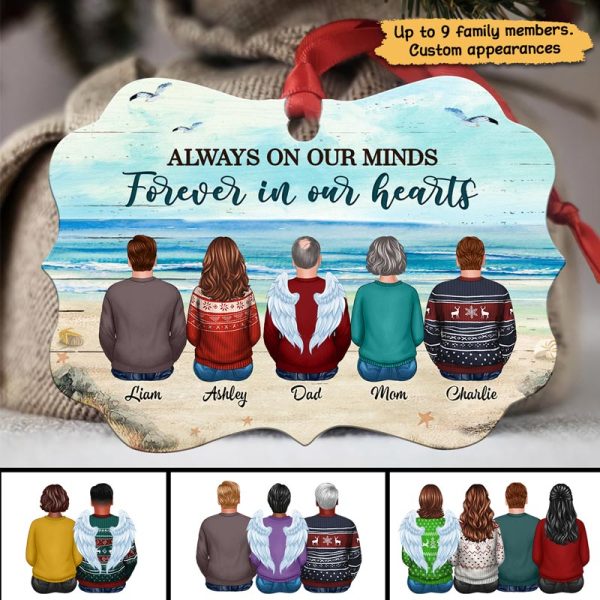 Family Heaven I Am Always With You Memorial Personalized Christmas Ornament For Cheap