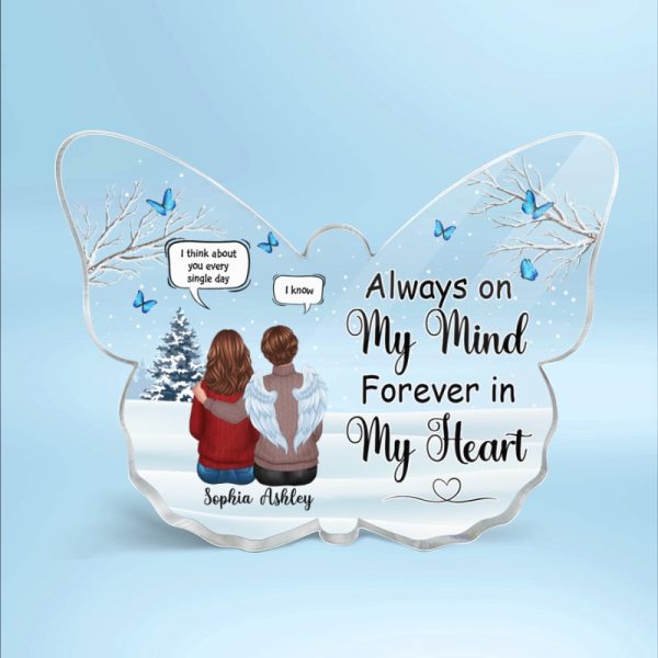 Family Memorial Conversation Personalized Butterfly Acrylic Plaque For Cheap - Image 3