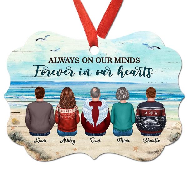 Family Heaven I Am Always With You Memorial Personalized Christmas Ornament For Cheap - Image 2