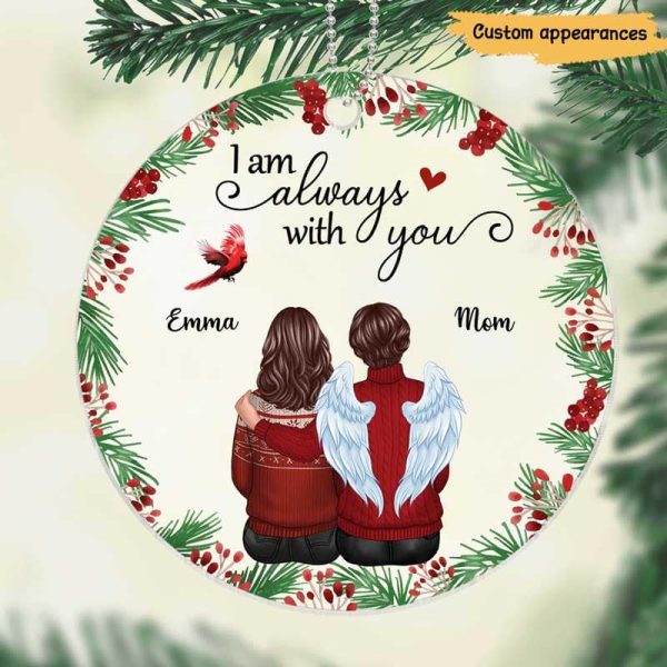 Holly Branch Memorial Personalized Christmas Acrylic Ornament For Cheap - Image 2