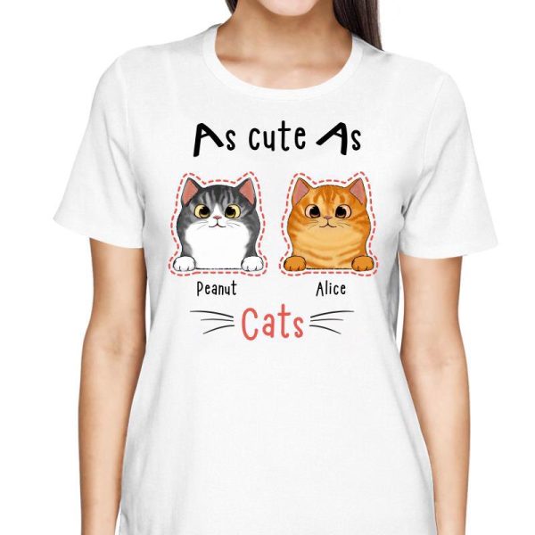 As Cute As A Cat Personalized Shirt Discount - Image 2