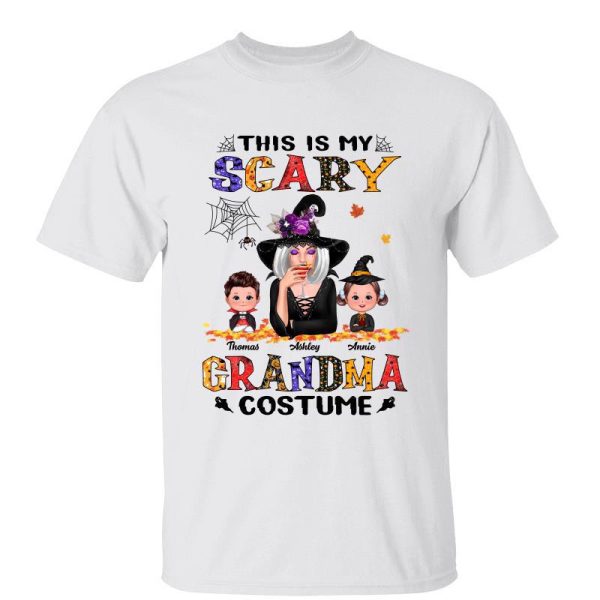Halloween Pattern Grandma Witch Personalized Shirt on Sale