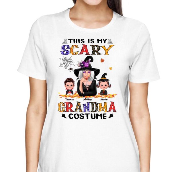 Halloween Pattern Grandma Witch Personalized Shirt on Sale - Image 2