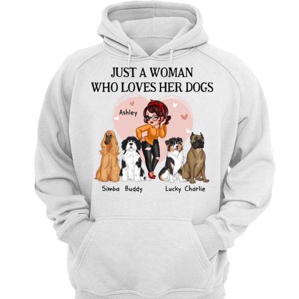 Girl Loves Cute Sitting Dogs Pink Heart Personalized Shirt on Sale - Image 3