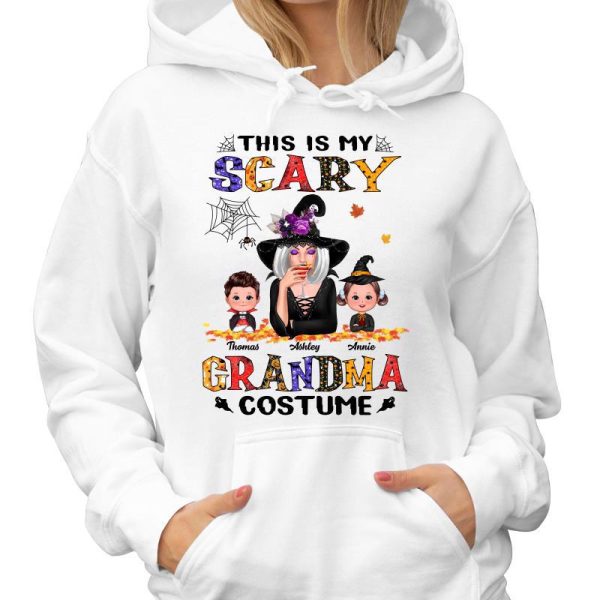 Halloween Pattern Grandma Witch Personalized Shirt on Sale - Image 4