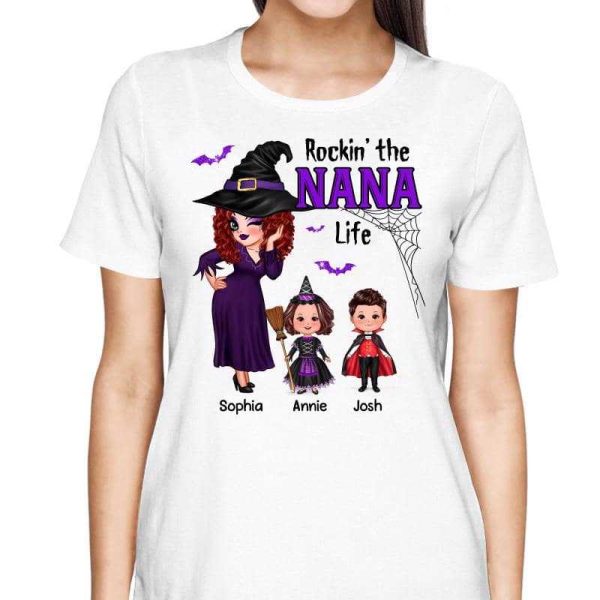 Pretty Woman Rockin‘ The Grandma Mom Life Halloween Personalized Shirt Online now - Image 2