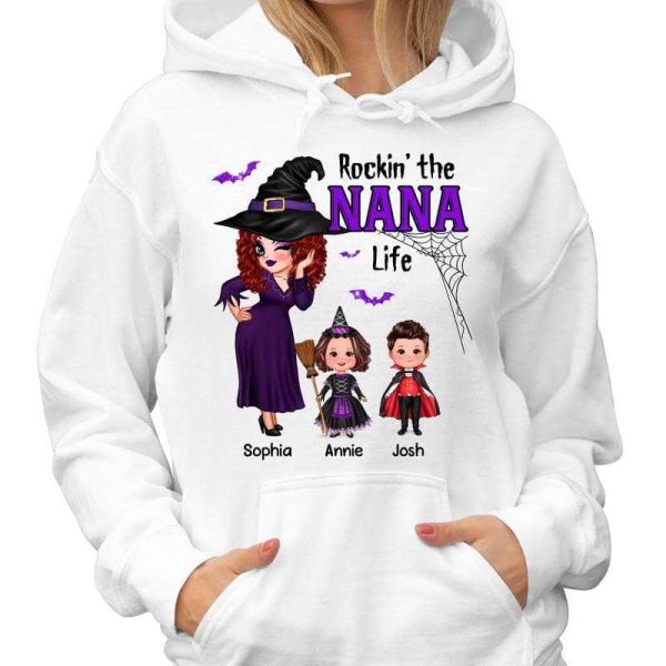 Pretty Woman Rockin‘ The Grandma Mom Life Halloween Personalized Shirt Online now - Image 4