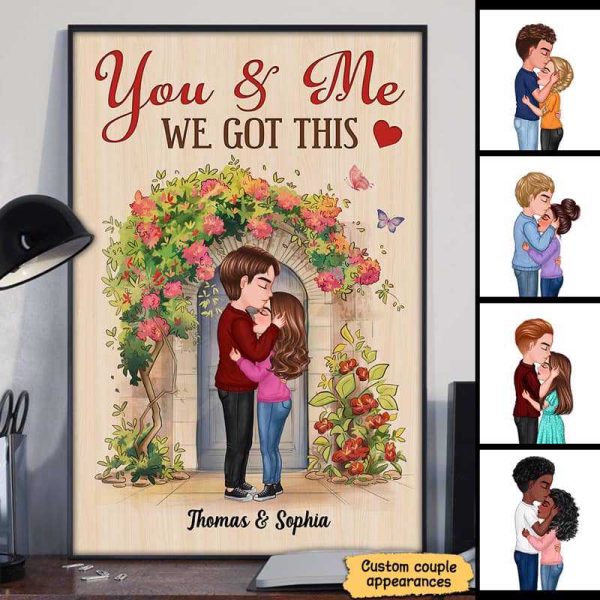 Couple We Got This Flower Door Personalized Poster Fashion