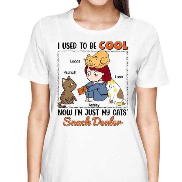 Cat Snack Dealer Cat Mom Funny Personalized Shirt Cheap - Image 2