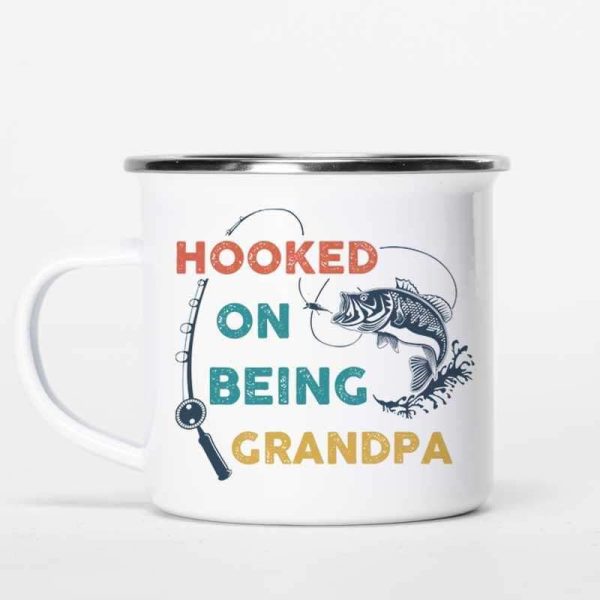 Hooked On Being Fishing Personalized Campfire Mug Online Hot Sale - Image 2