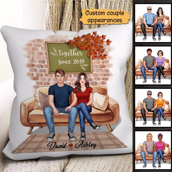 Couple Fall Season Together Since Personalized Pillow (Insert Included) Discount