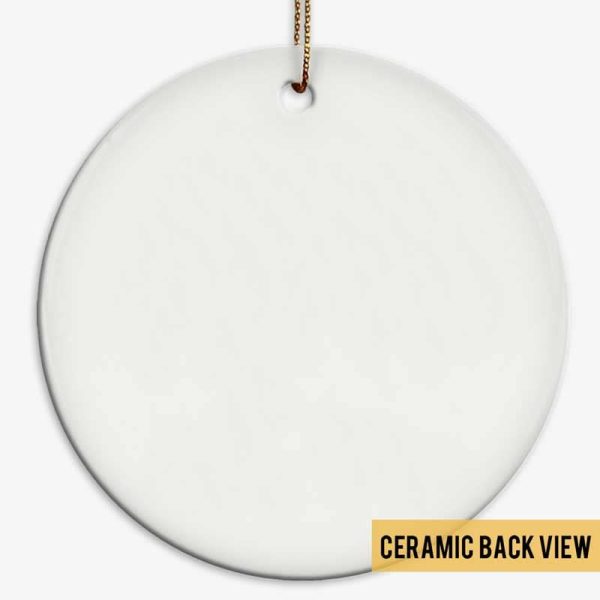 Ho Ho No Fluffy Cats Personalized Circle Ornament For Discount - Image 3