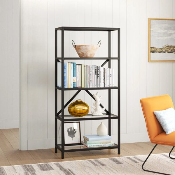 Feodora 63   H x 30   W Steel Etagere Bookcase, AH3442 Online now