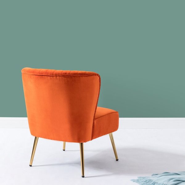 Lisette 26   Wide Tufted Velvet Side Chair 7655RR Online Sale - Image 3