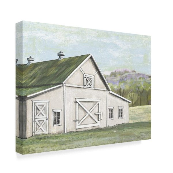 35  H x 47  W x 2  D Field Barn In Spring by Art Licensing Studio - Wrapped Canvas Print OG363 Discount - Image 2