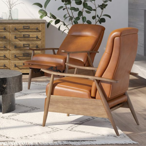 Teasley 30   Wide Faux Leather Manual Standard Recliner, AH3517 Cheap - Image 5