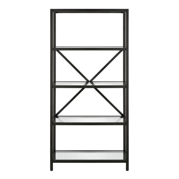 Feodora 63   H x 30   W Steel Etagere Bookcase, AH3442 Online now - Image 2