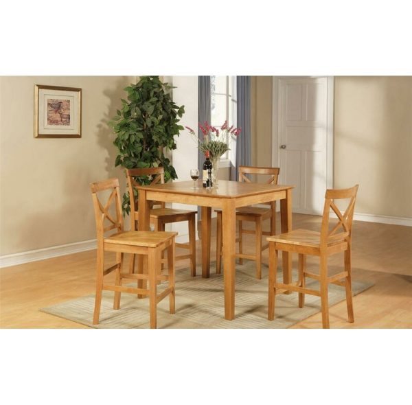 Oak Albany Counter Height 36   Rubberwood Solid Wood Dining Table OG362 For Cheap