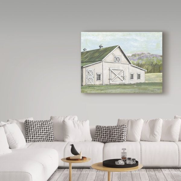 35  H x 47  W x 2  D Field Barn In Spring by Art Licensing Studio - Wrapped Canvas Print OG363 Discount - Image 3