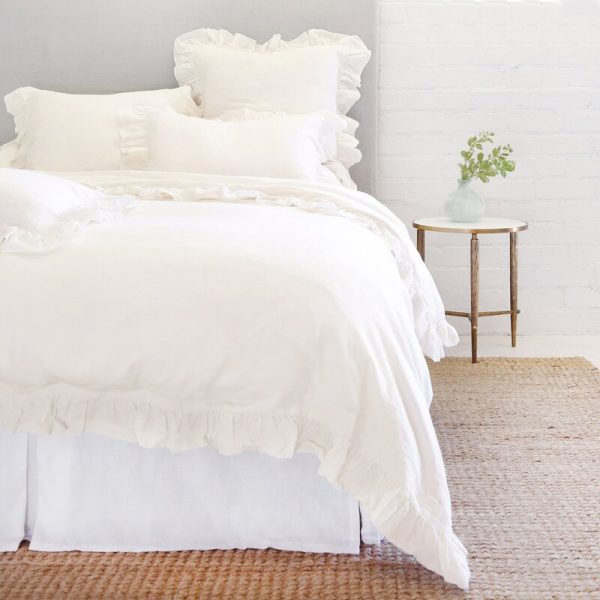 King Duvet Cover Cream Charlie Linen Mid-Century Modern Duvet Cover B70 321 Online Sale