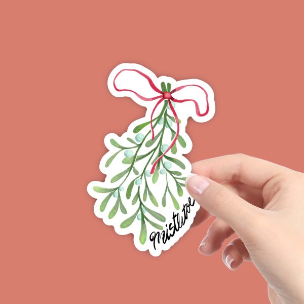 Mistletoe Winter Watercolor Sticker Sale - Image 2