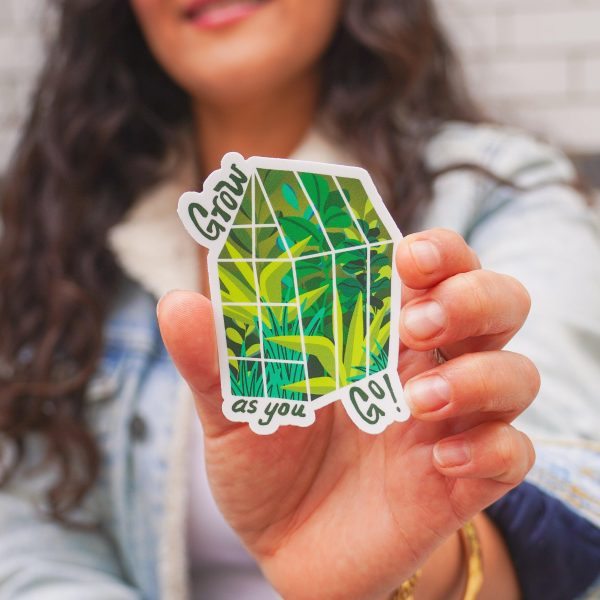 Grow As You Go Greenhouse Sticker For Discount - Image 4