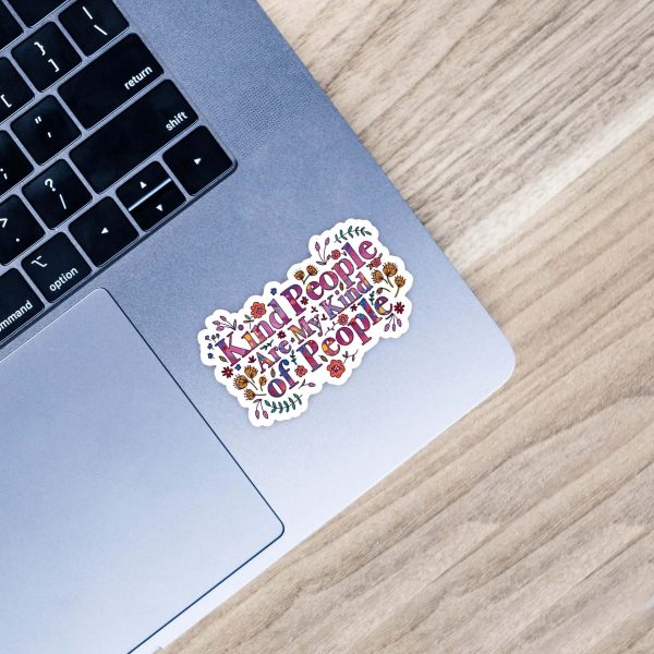 Kind People Are My Kind Of People Floral Sticker on Sale - Image 4